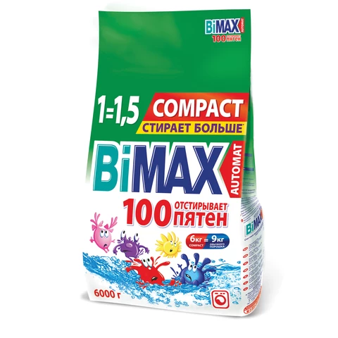 Порошок Bimax 9 кг Стиральный порошок Bimax 100 пятен 9 кг купить в Астане